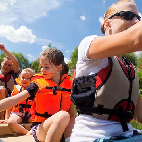 Young Family Canoeing